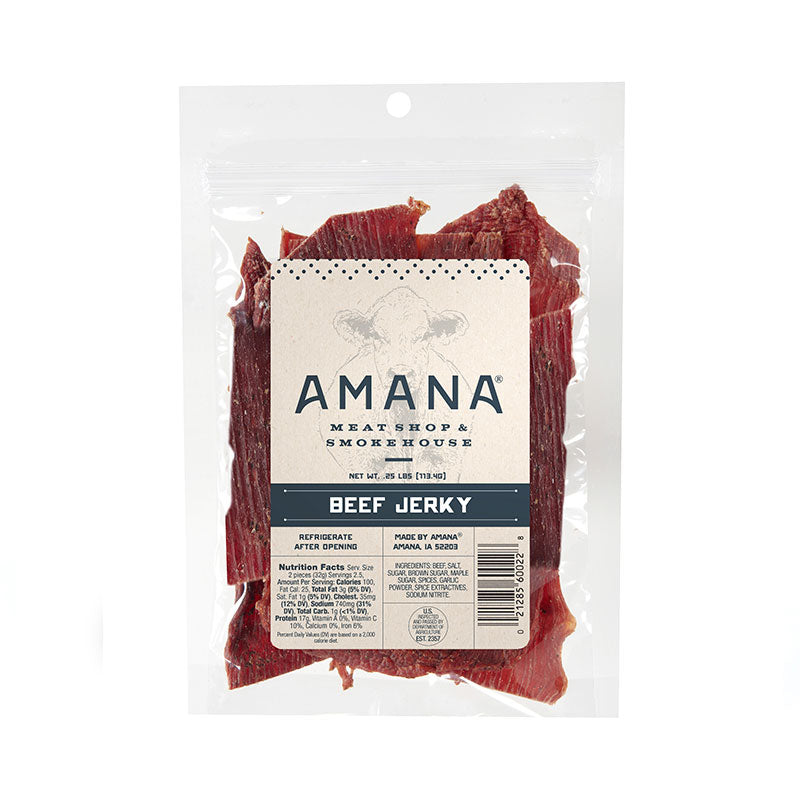 package of amana meat shop beef jerky