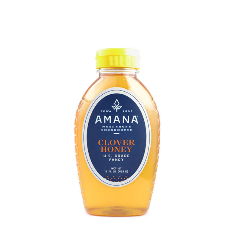 bottle of clover honey