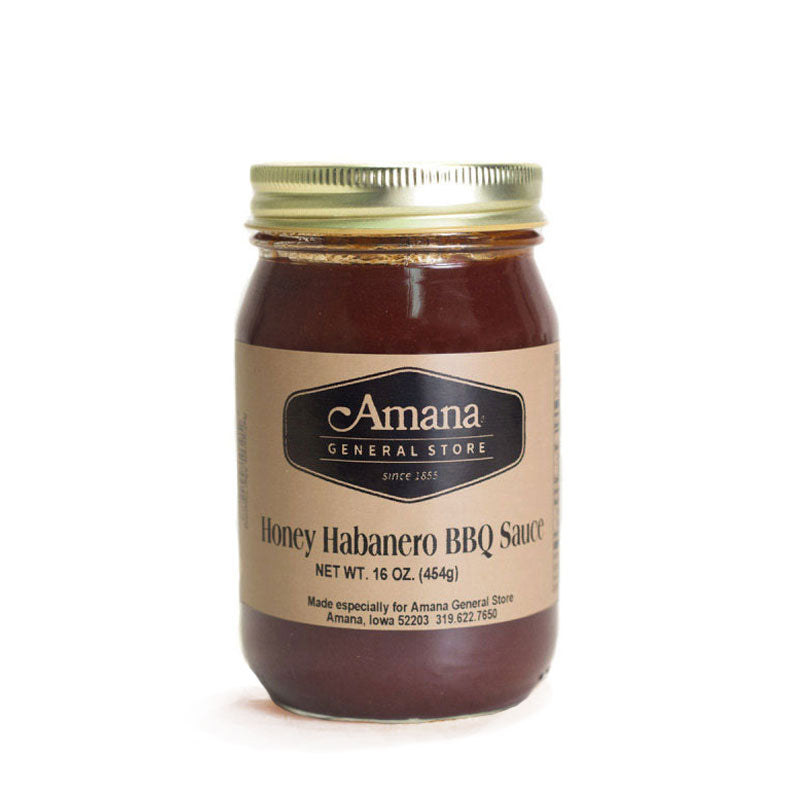 jar of honey habanero barbecue sauce