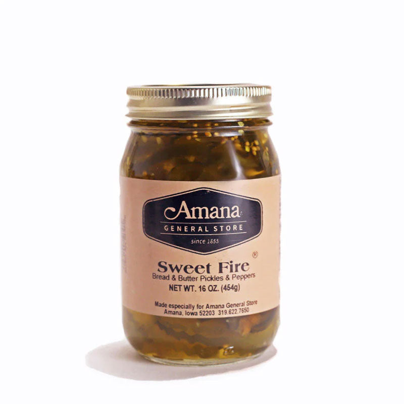 jar of sweet fire pickles