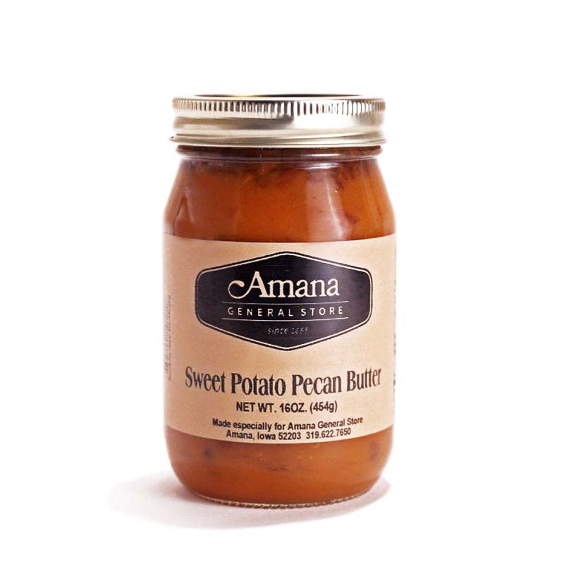 jar of sweet potato pecan butter